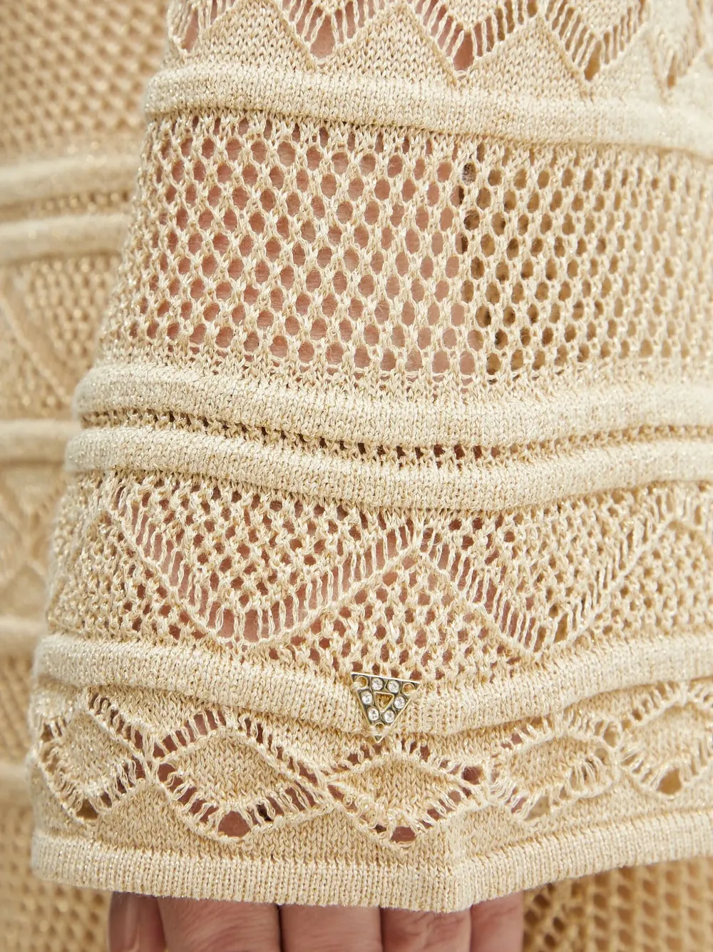 Guess Usa Bell-sleeve Knit Mini Dress
