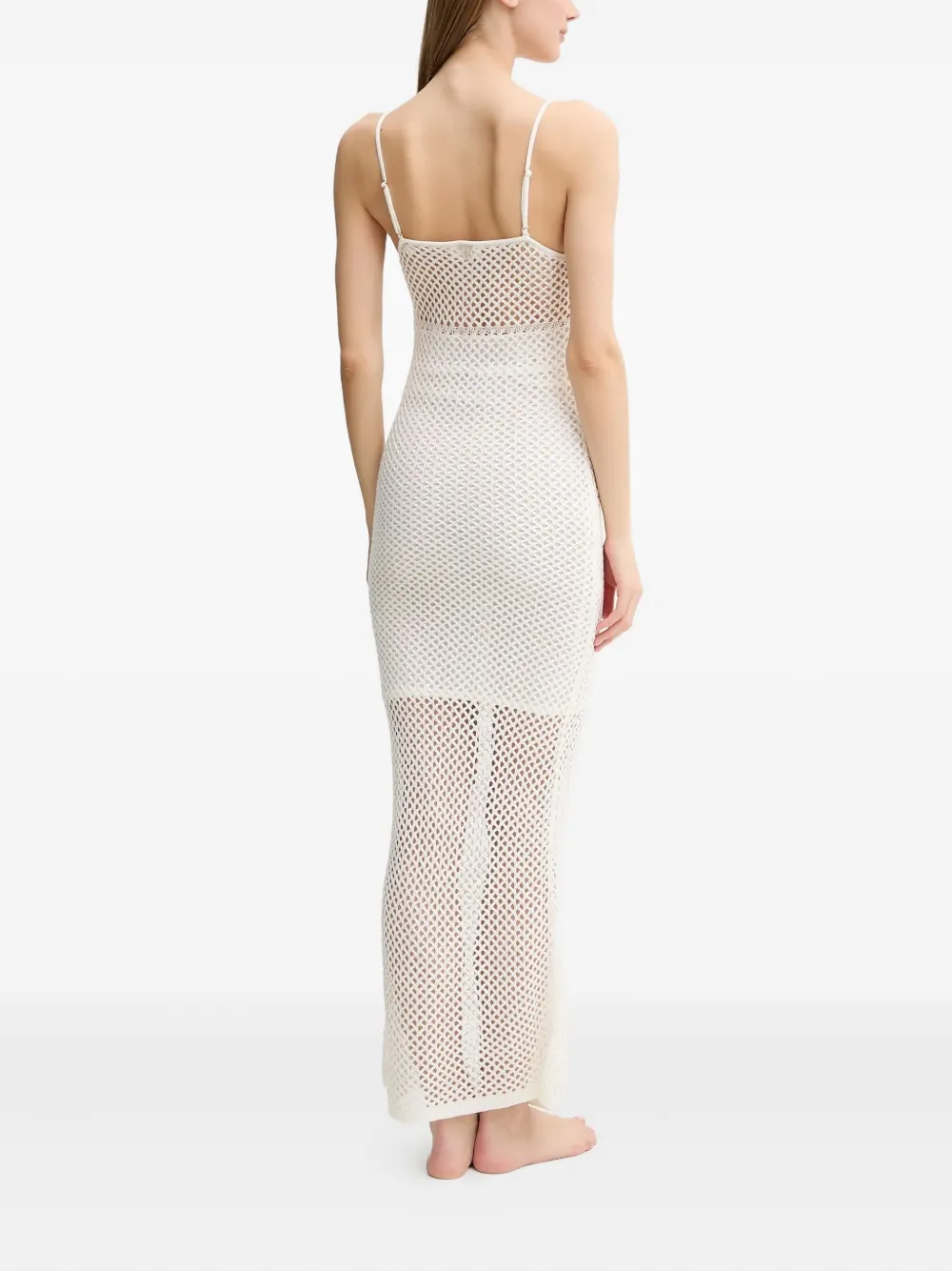 GUESS USA Gehaakte maxi-jurk Wit