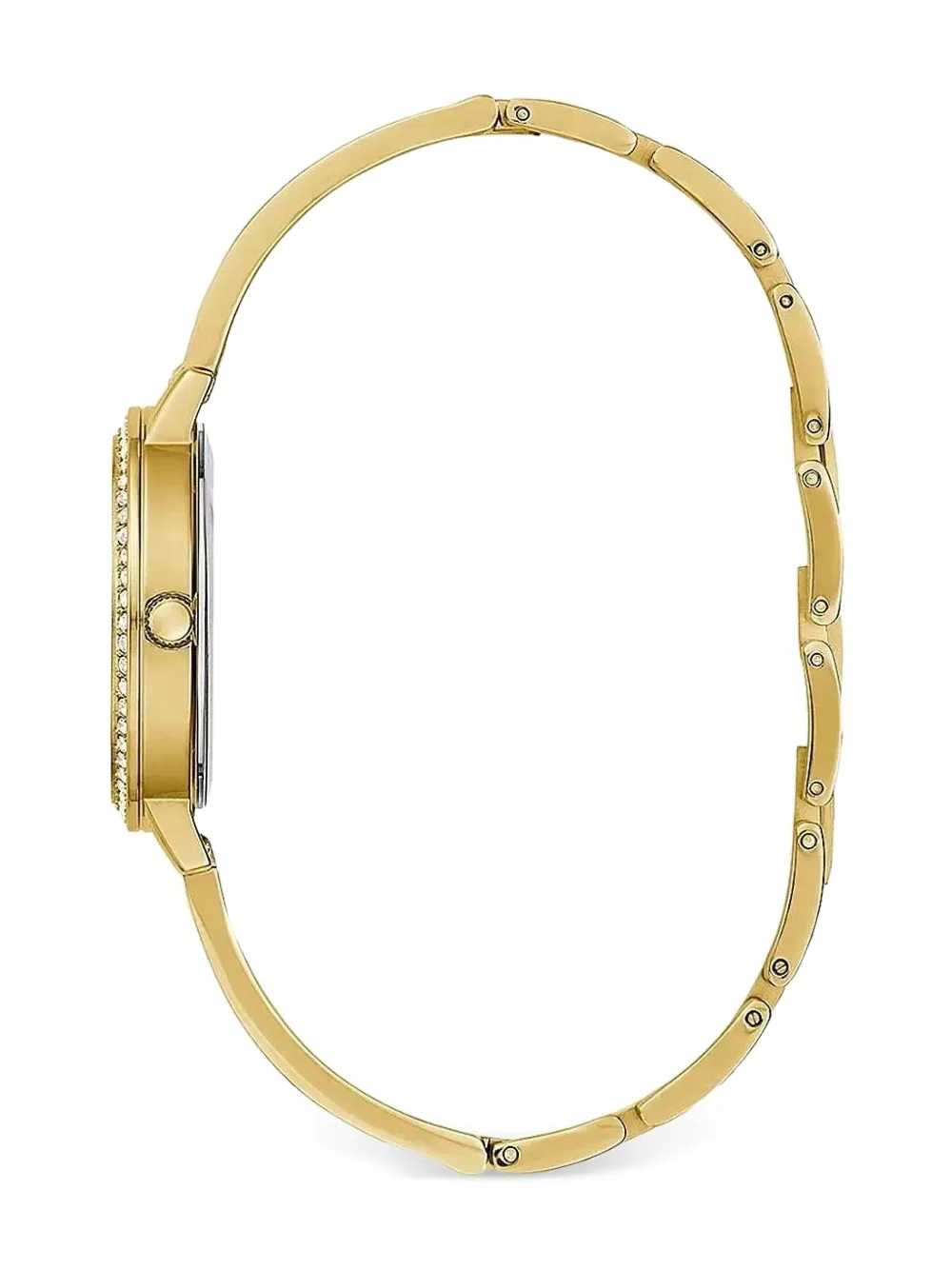 Guess Usa Tri Luxe 32mm In Gold
