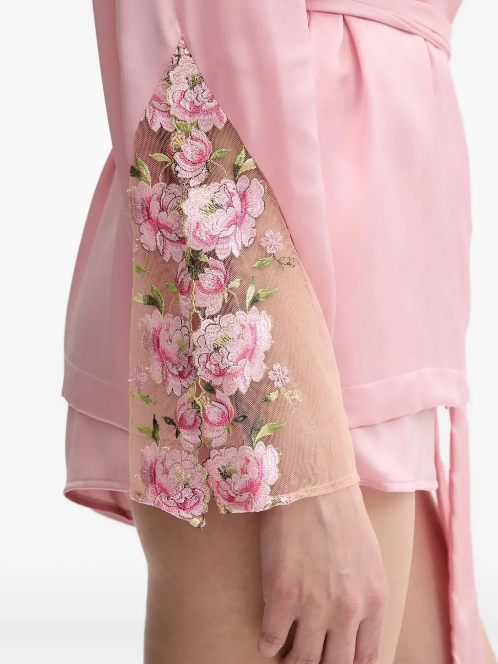 GUESS USA Loredana floral-embroidered set Roze
