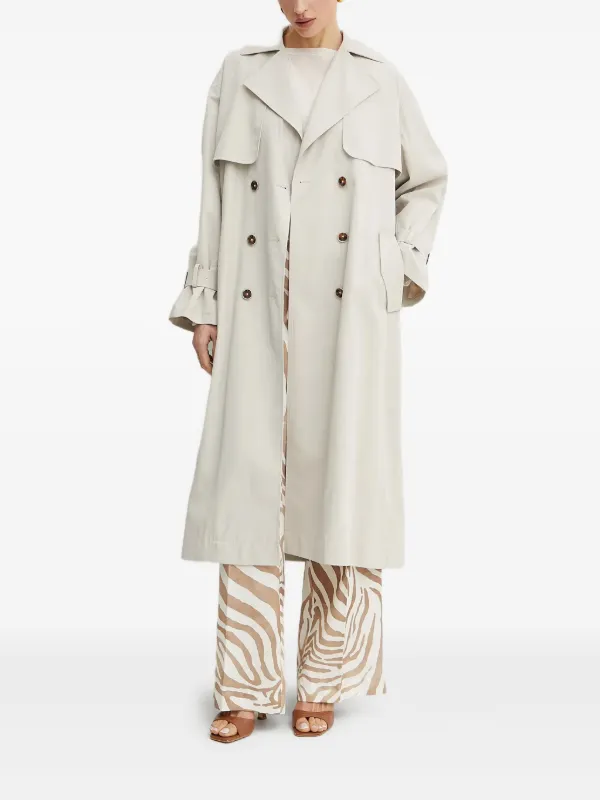 Dress Karen Millen Pleated Trench Coat GUESS USA Belted Double