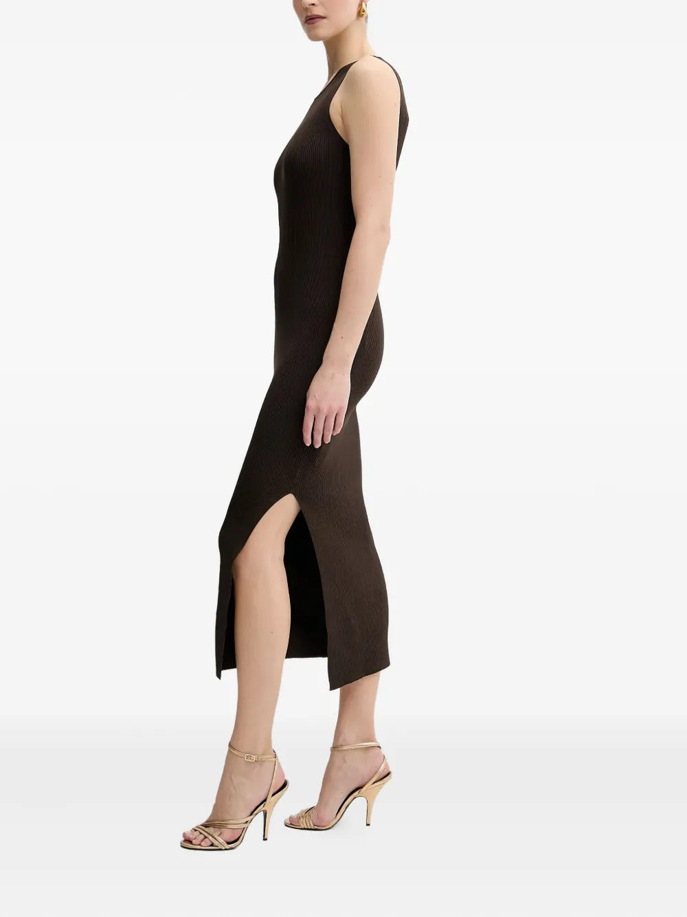 GUESS USA Jurk met open rug Bruin