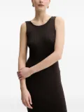 GUESS USA ribbed open-back dress - Brown