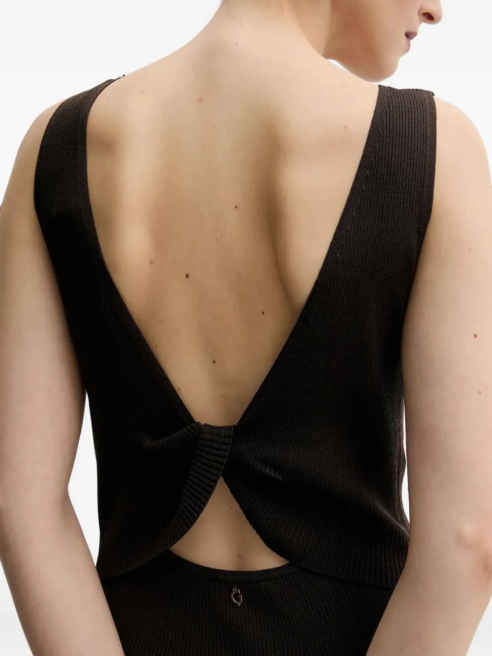 GUESS USA Jurk met open rug Bruin