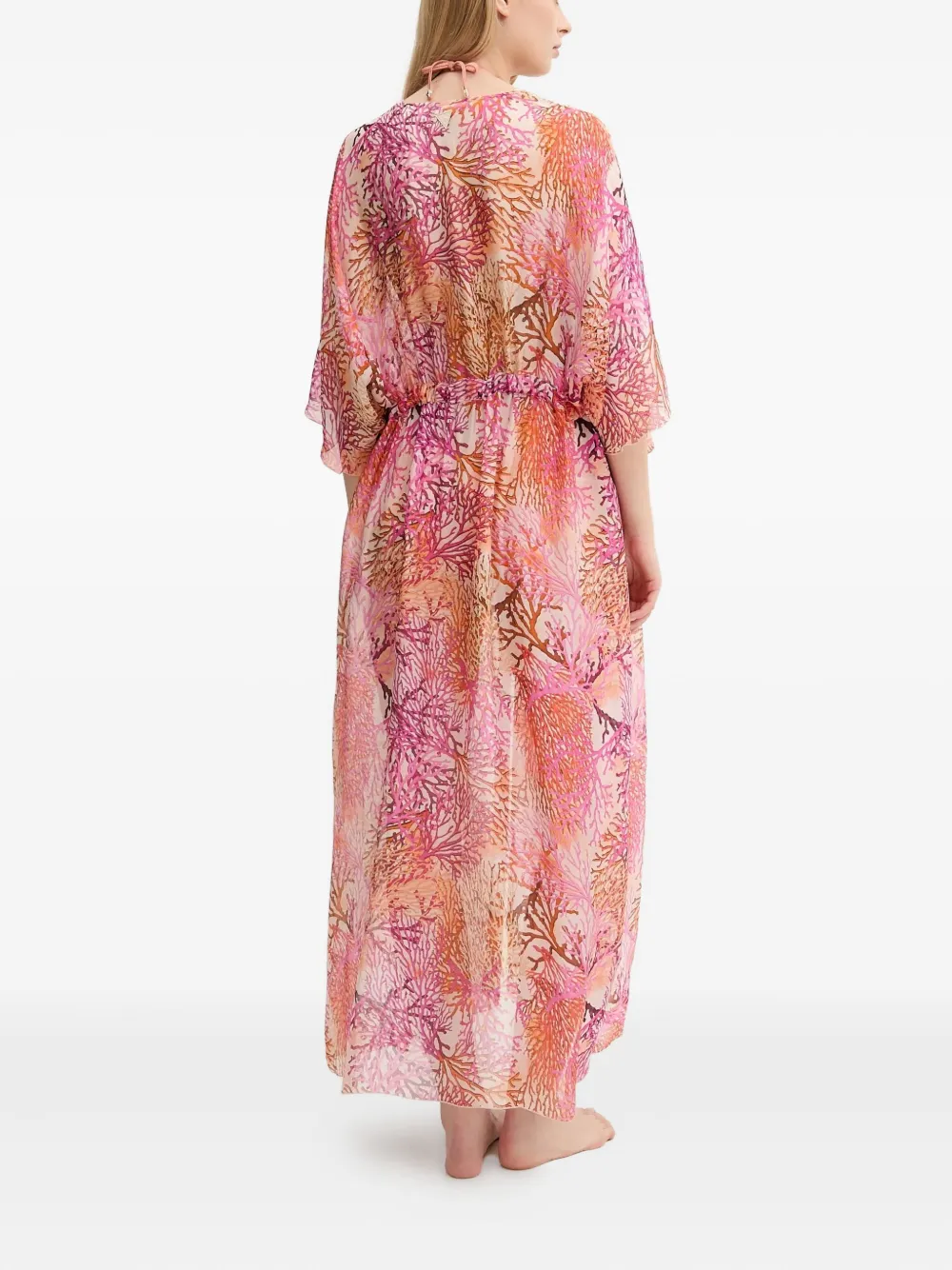 GUESS USA Tuniek met trekkoord en koraalprint Roze