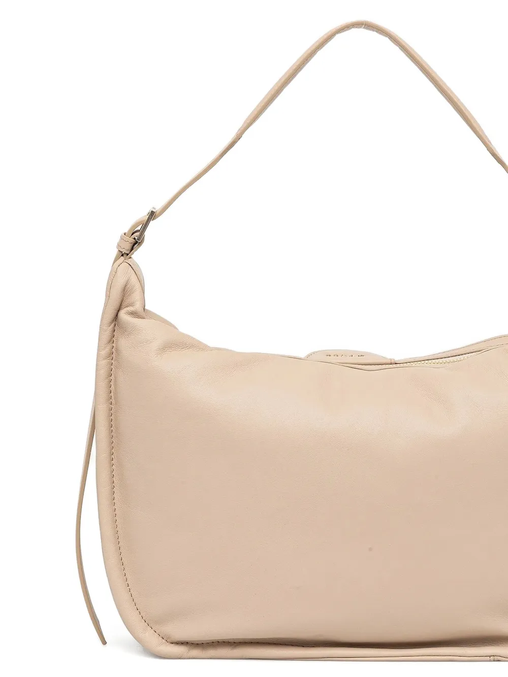 GUESS USA Leren schoudertas Beige