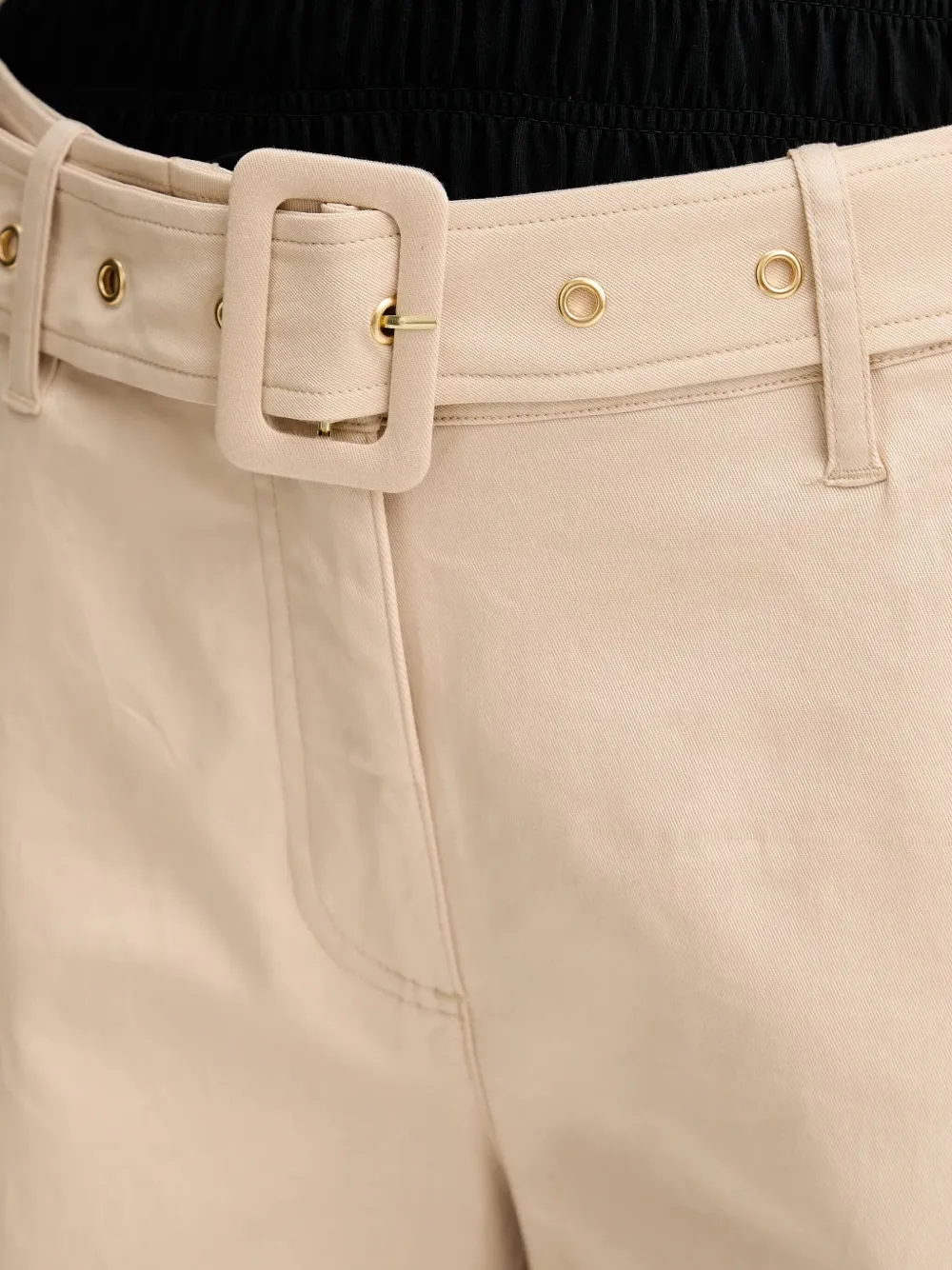 GUESS USA belted trousers Beige