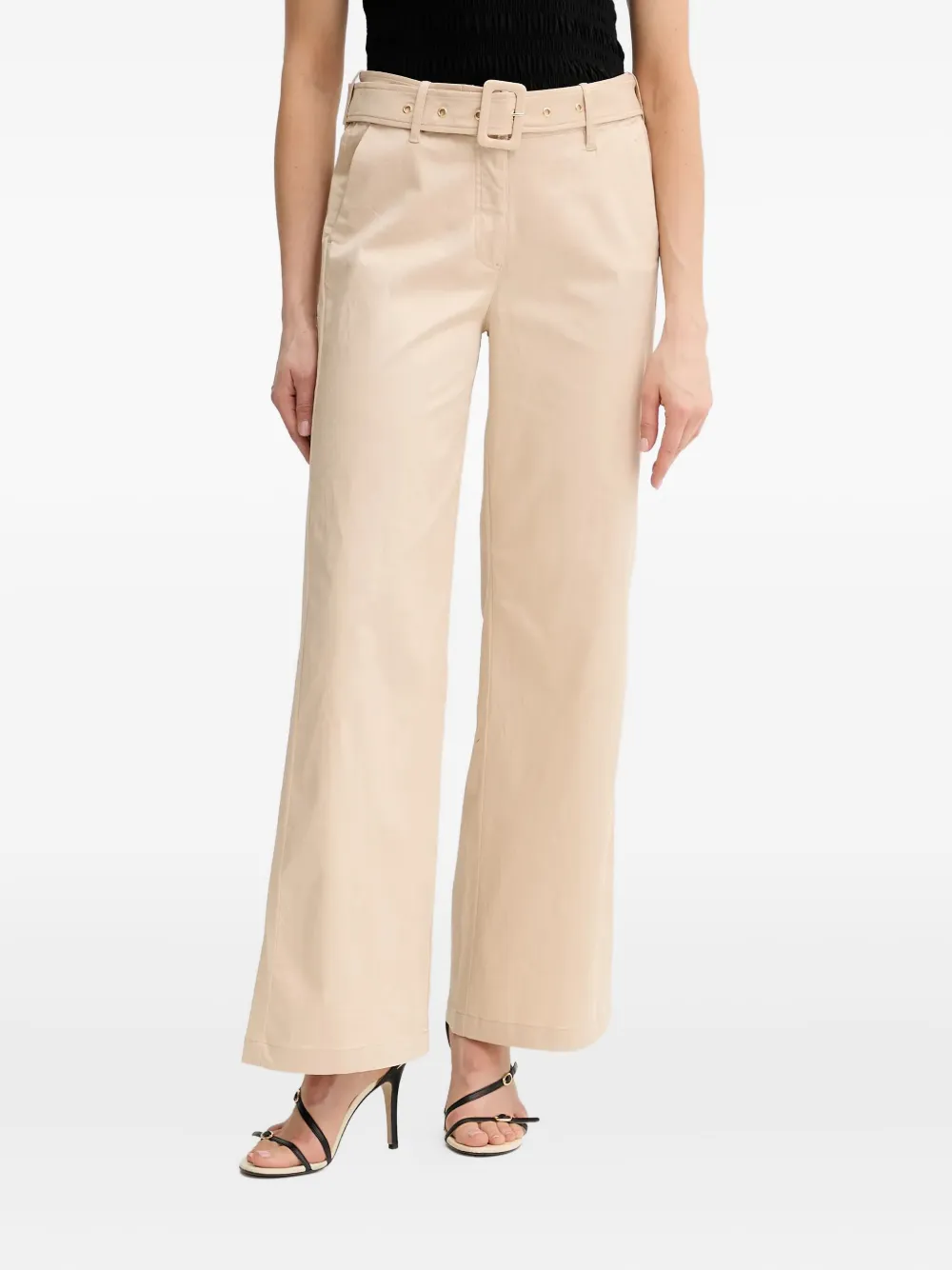 GUESS USA belted trousers Beige