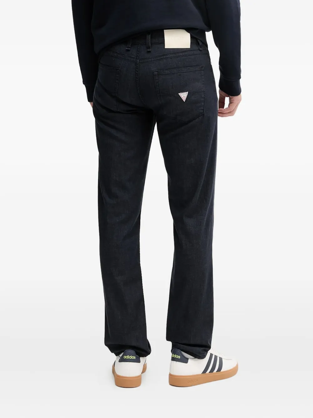 GUESS USA Jeans met logoplakkaat Blauw