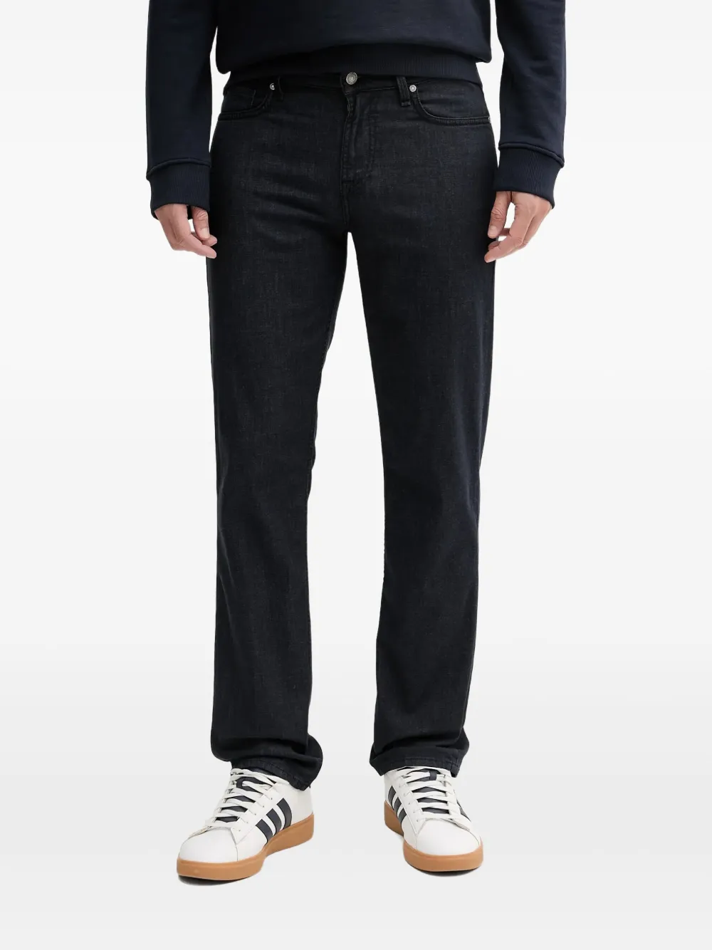 GUESS USA Jeans met logoplakkaat Blauw