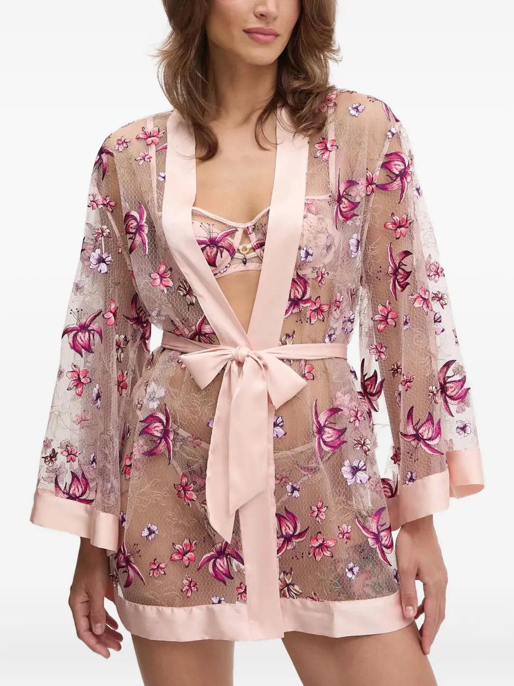 GUESS USA floral-embroidered robe | Dressing Gowns & Robes | Image 2