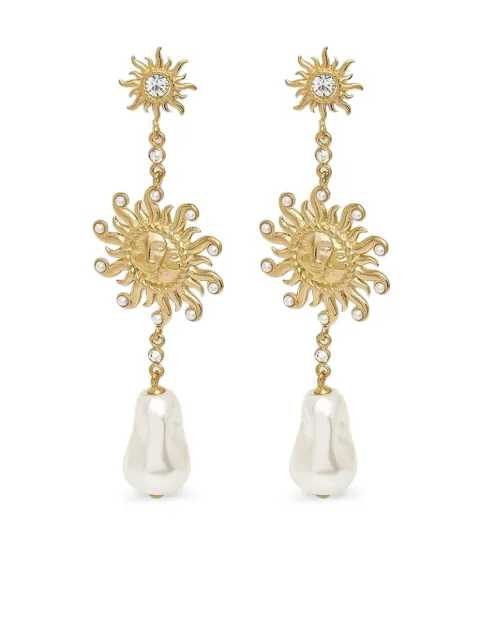 GUESS USA sun-pearl earrings