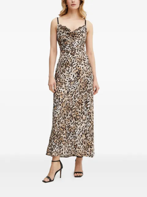 GUESS USA leopard-print maxi dress