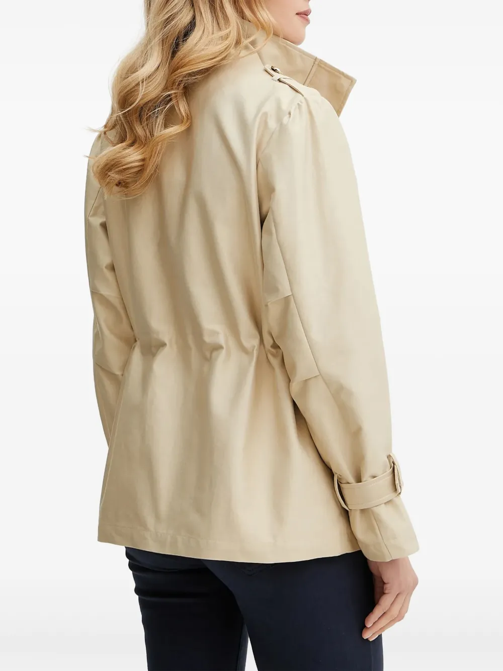 GUESS USA Legerjack met gesmockte taille Beige