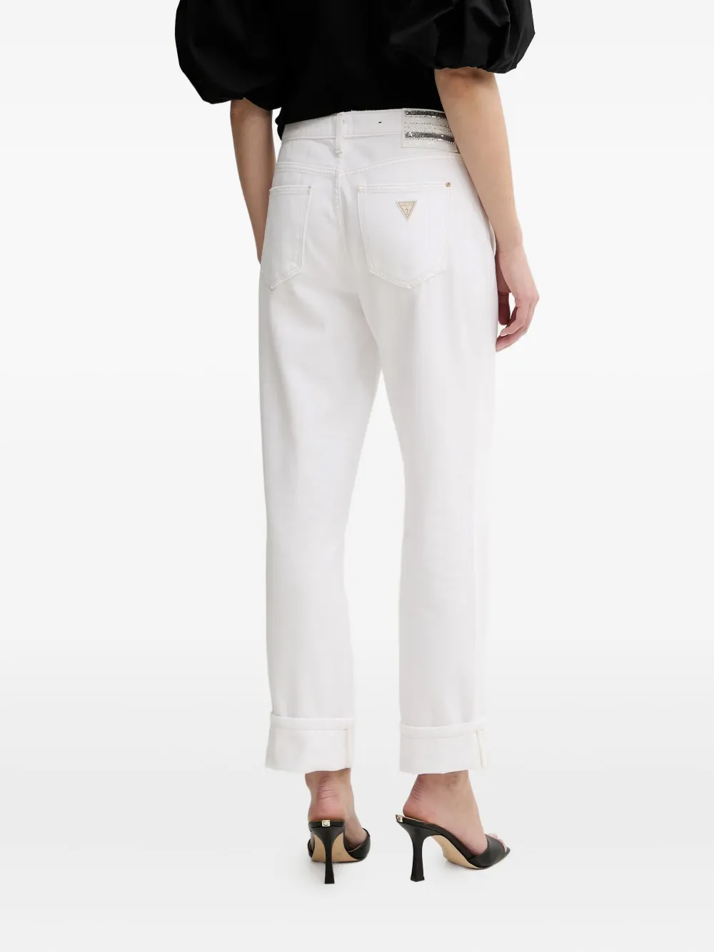 Guess Usa Straight-leg Jeans In White