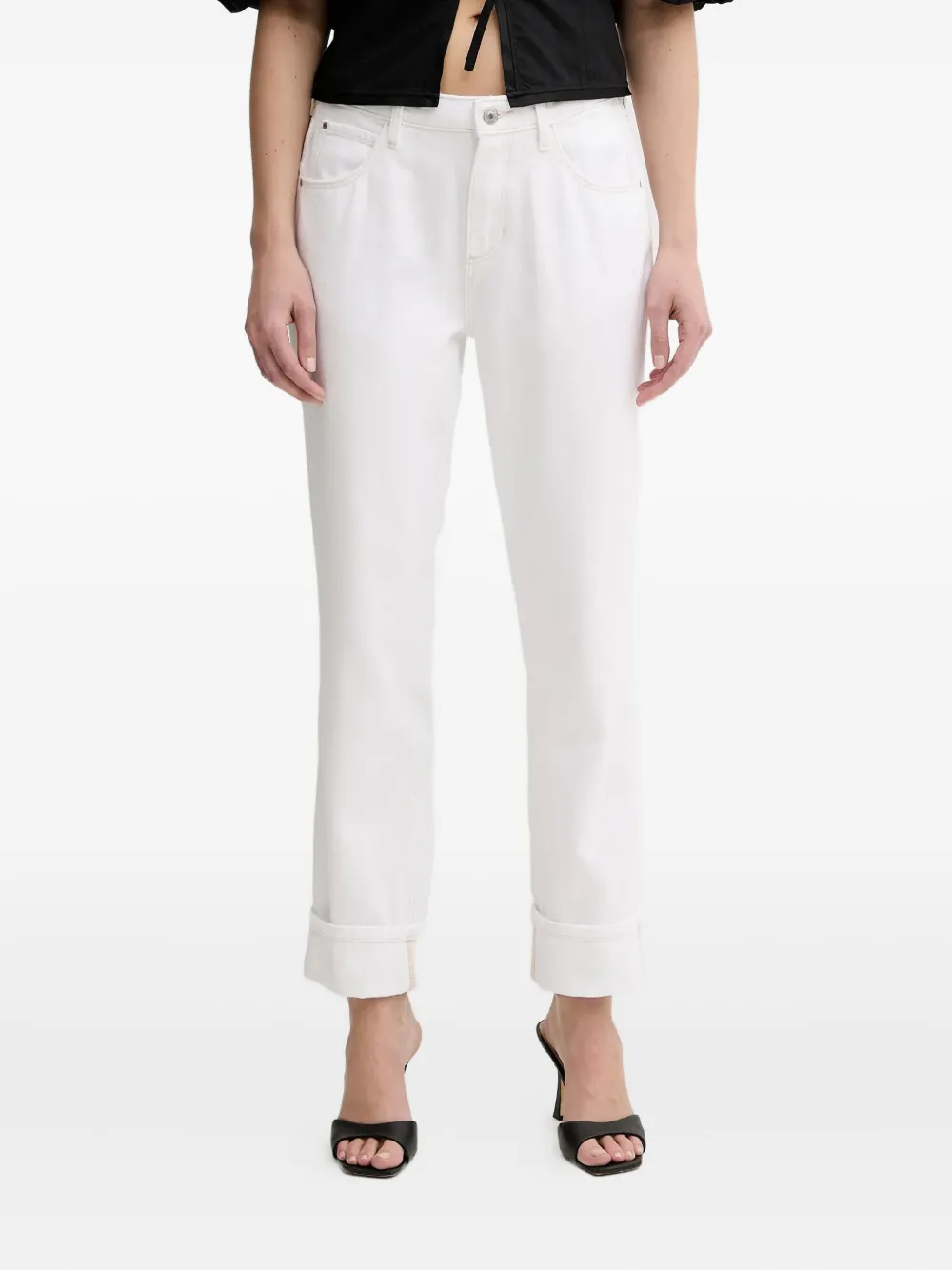 Guess Usa Straight-leg Jeans In White
