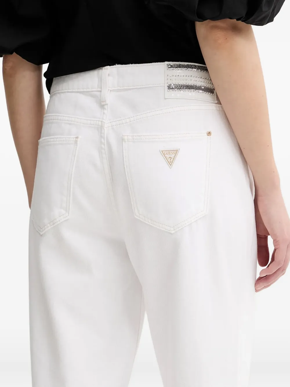Guess Usa Straight-leg Jeans In White