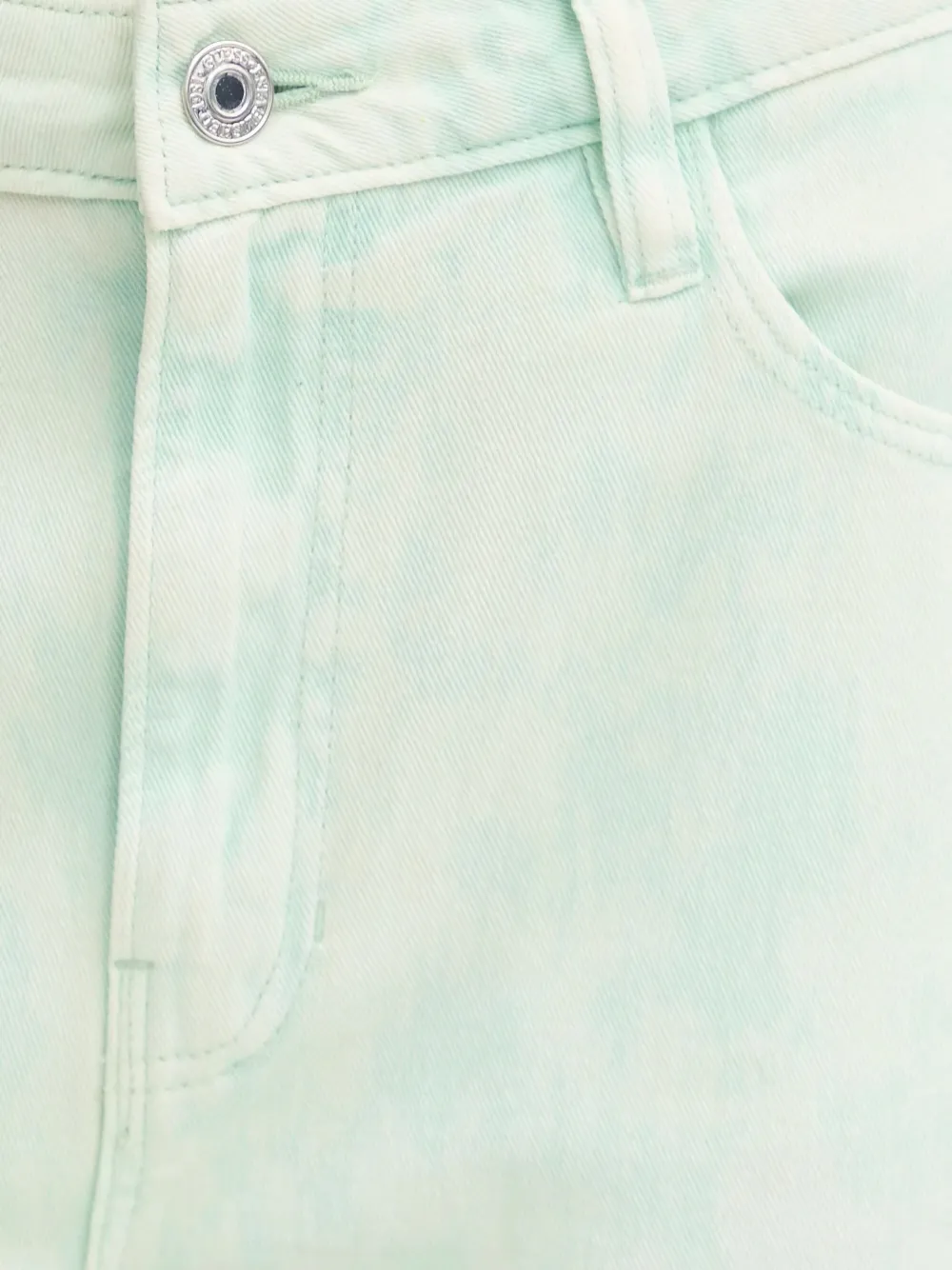 GUESS USA Jeans met tie-dye print Groen