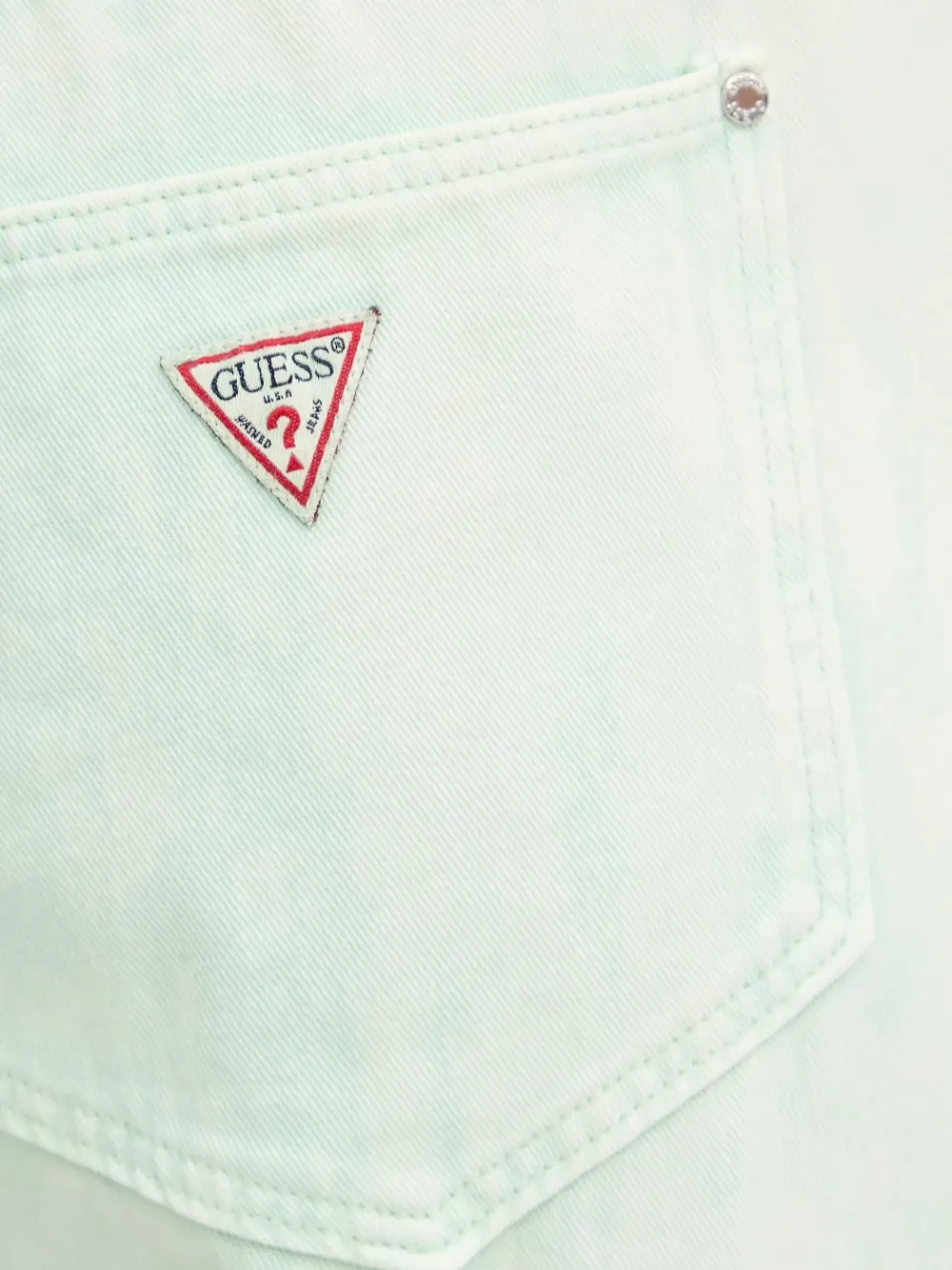 GUESS USA Jeans met tie-dye print Groen