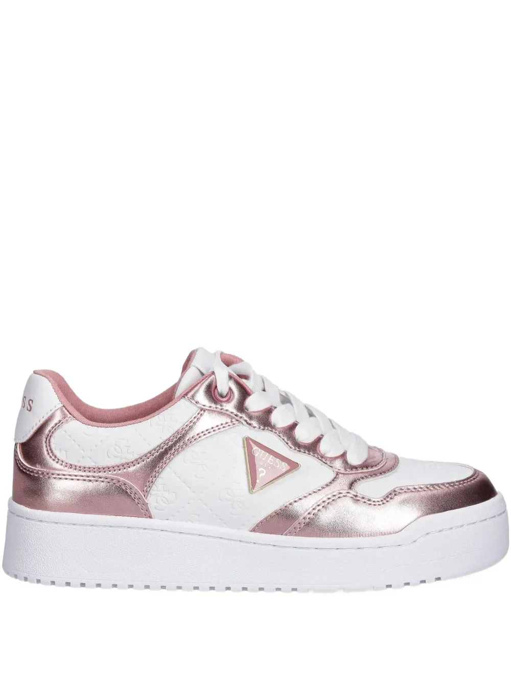 GUESS USA Miriam logo-embossed sneakers Roze