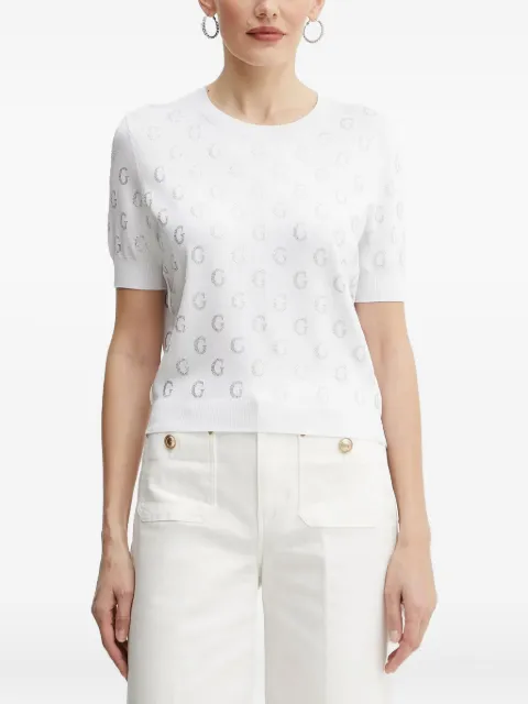 GUESS USA logo-embellished short-sleeves top