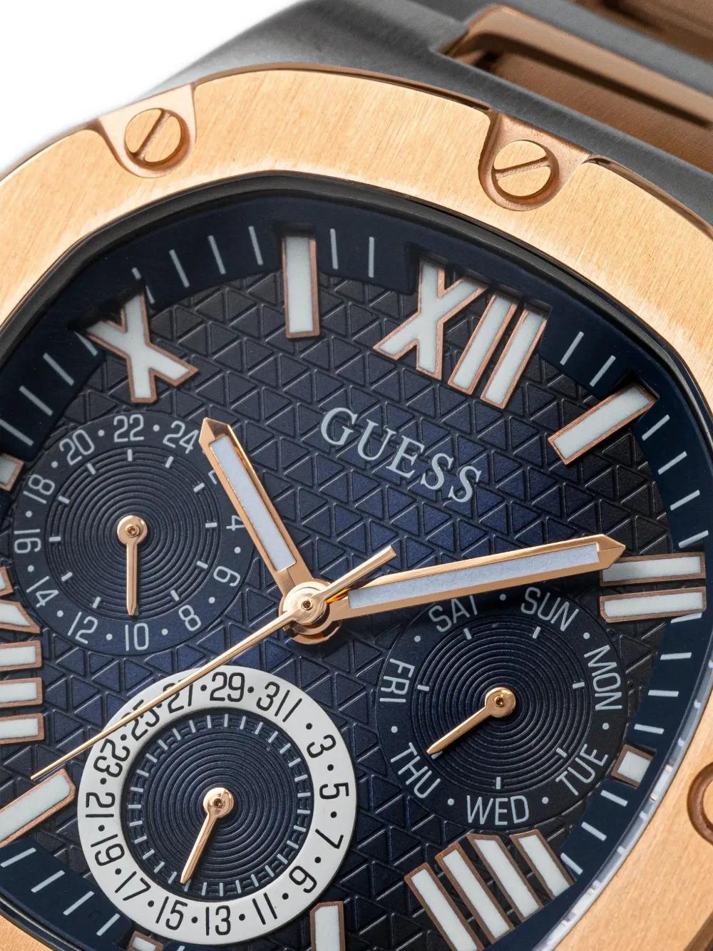 GUESS USA Headline 44mm - Zilver