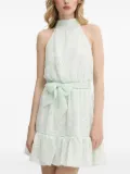 GUESS USA eyelet-embroidered halterneck mini dress - Green