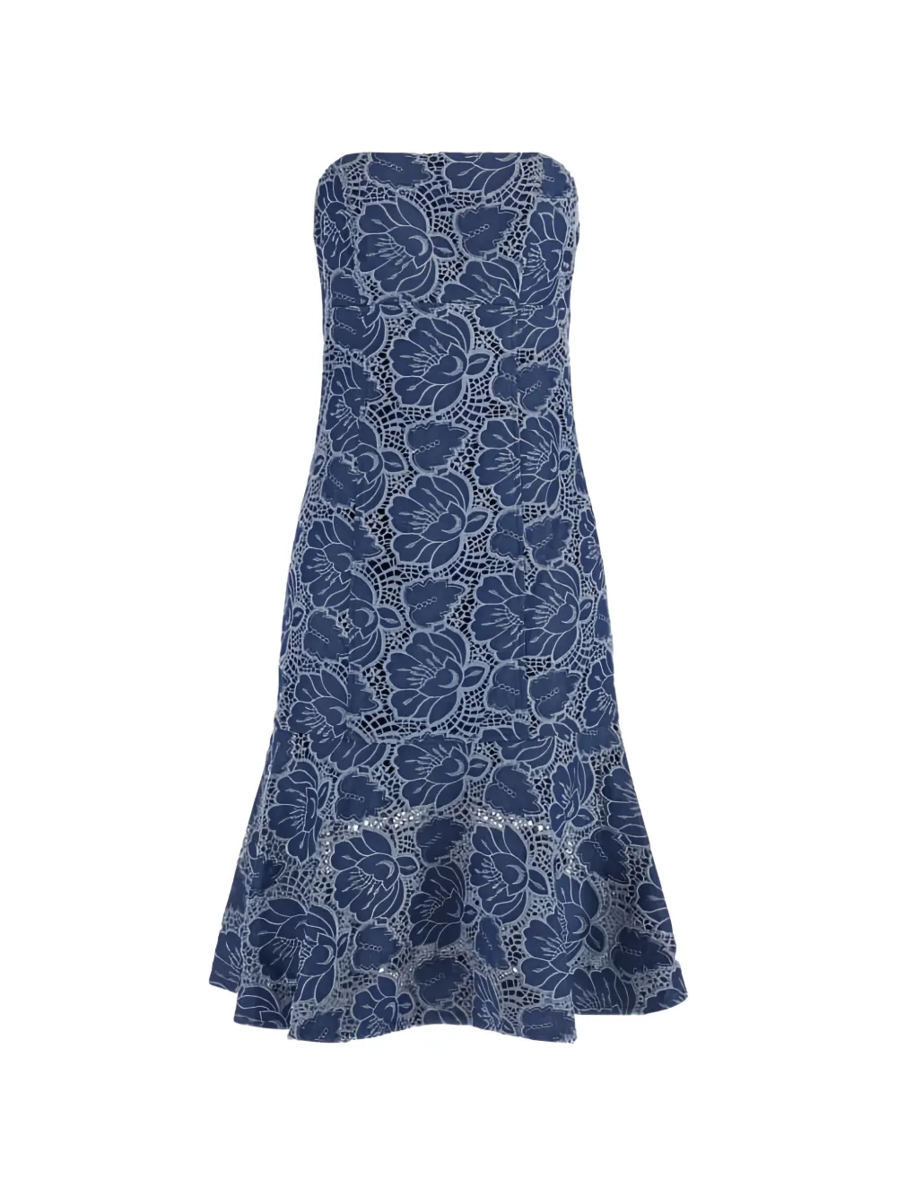 GUESS USA Kleid mit Spitze - Blau