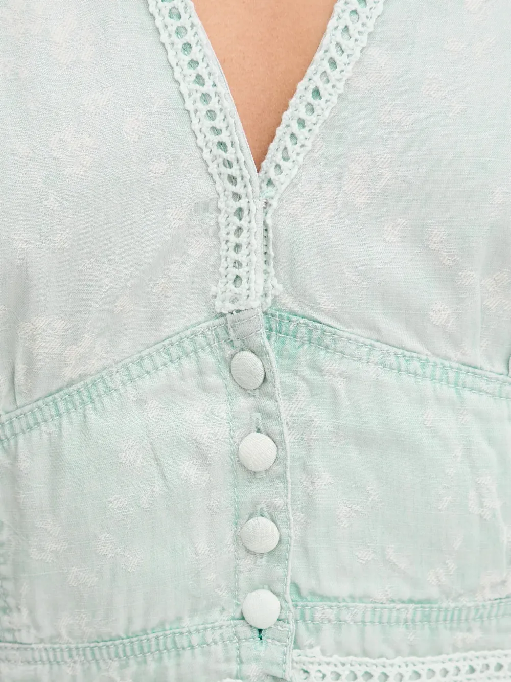 GUESS USA Blouse met bloemenprint Groen
