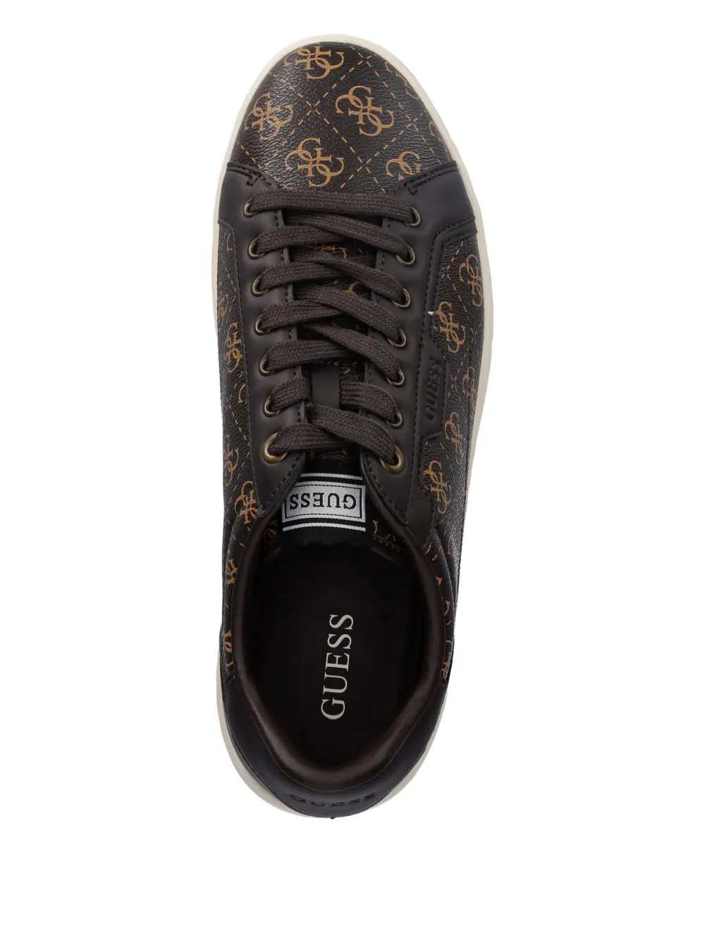 GUESS USA logo-print sneakers Brown