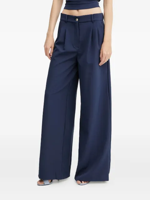 GUESS USA pleated wide-leg trousers