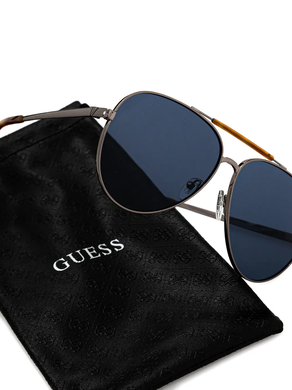GUESS EYEWEAR Zonnebril met piloten montuur Zilver