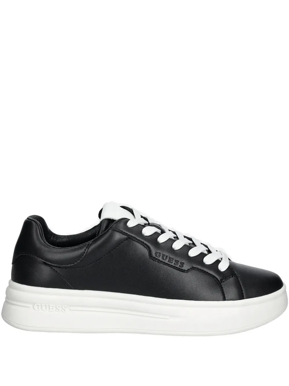 Guess Usa Lace-up Platform Sneakers In Black
