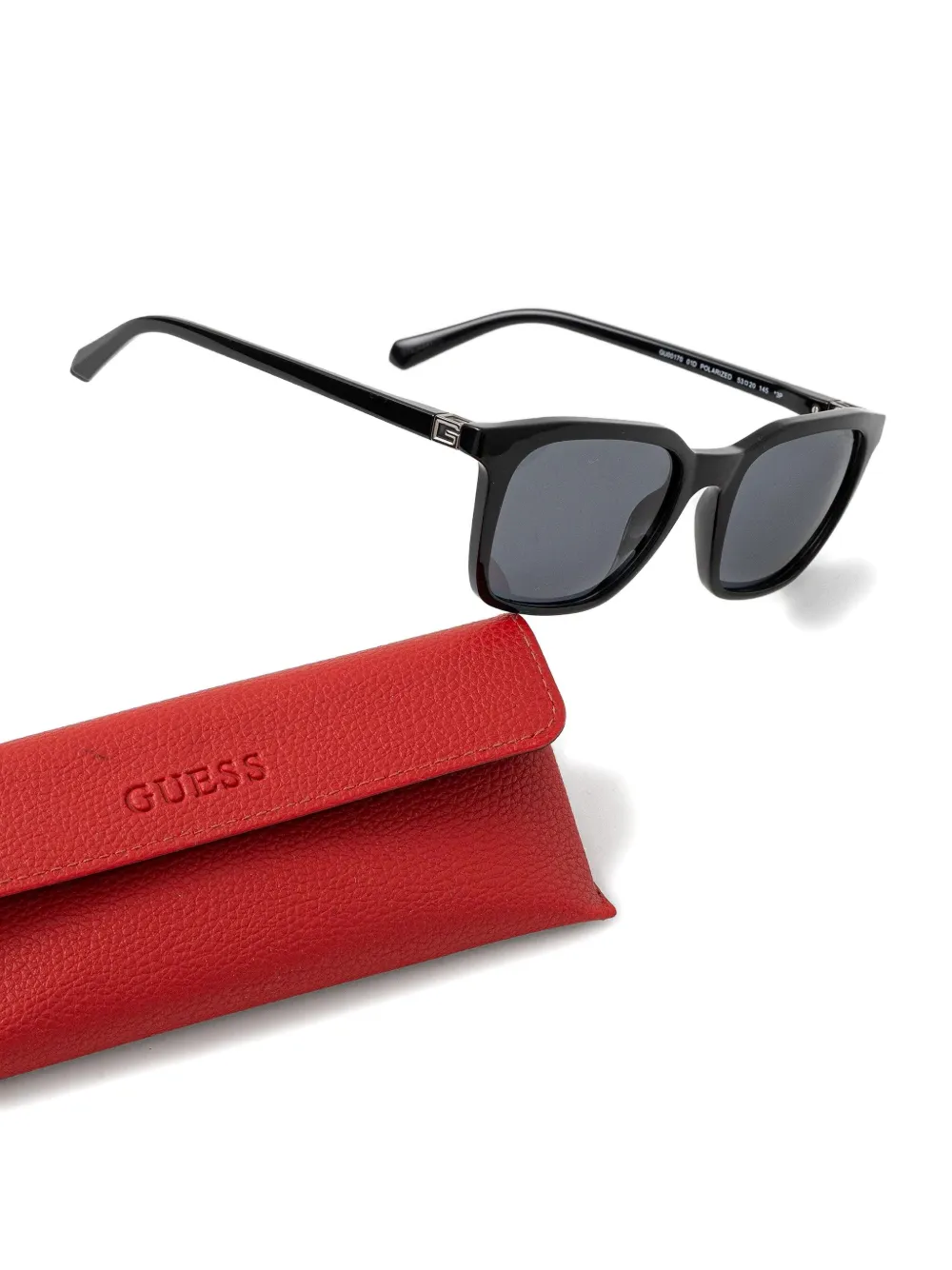 GUESS EYEWEAR Zonnebril met rechthoekig montuur Zwart
