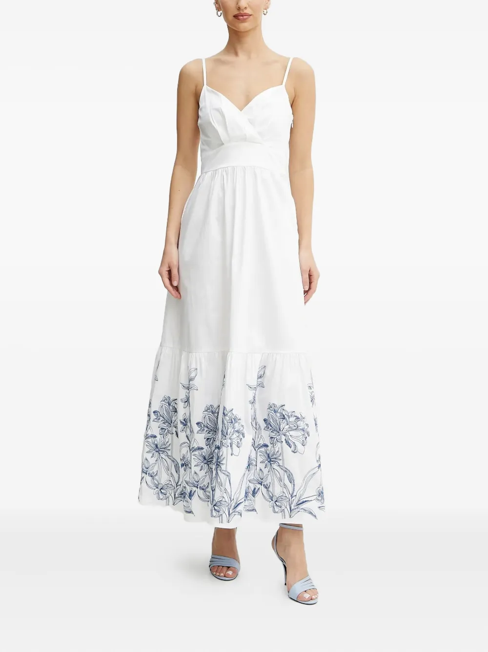 GUESS USA floral-print maxi dress | White | Image 1
