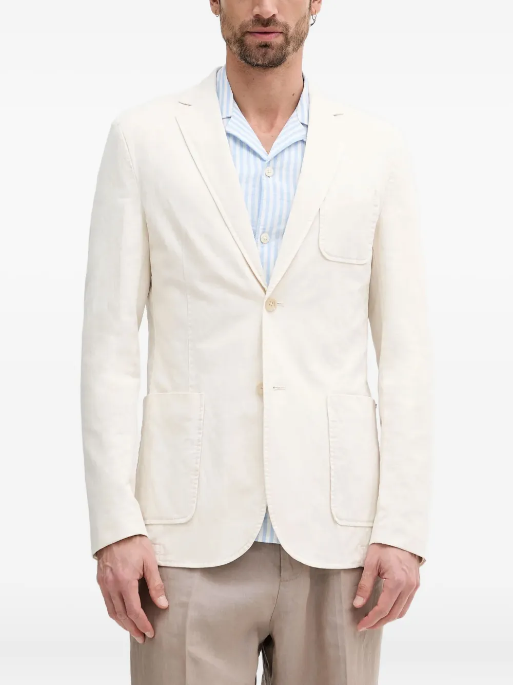 GUESS USA single-breasted blazer | Neutrals | Image 1
