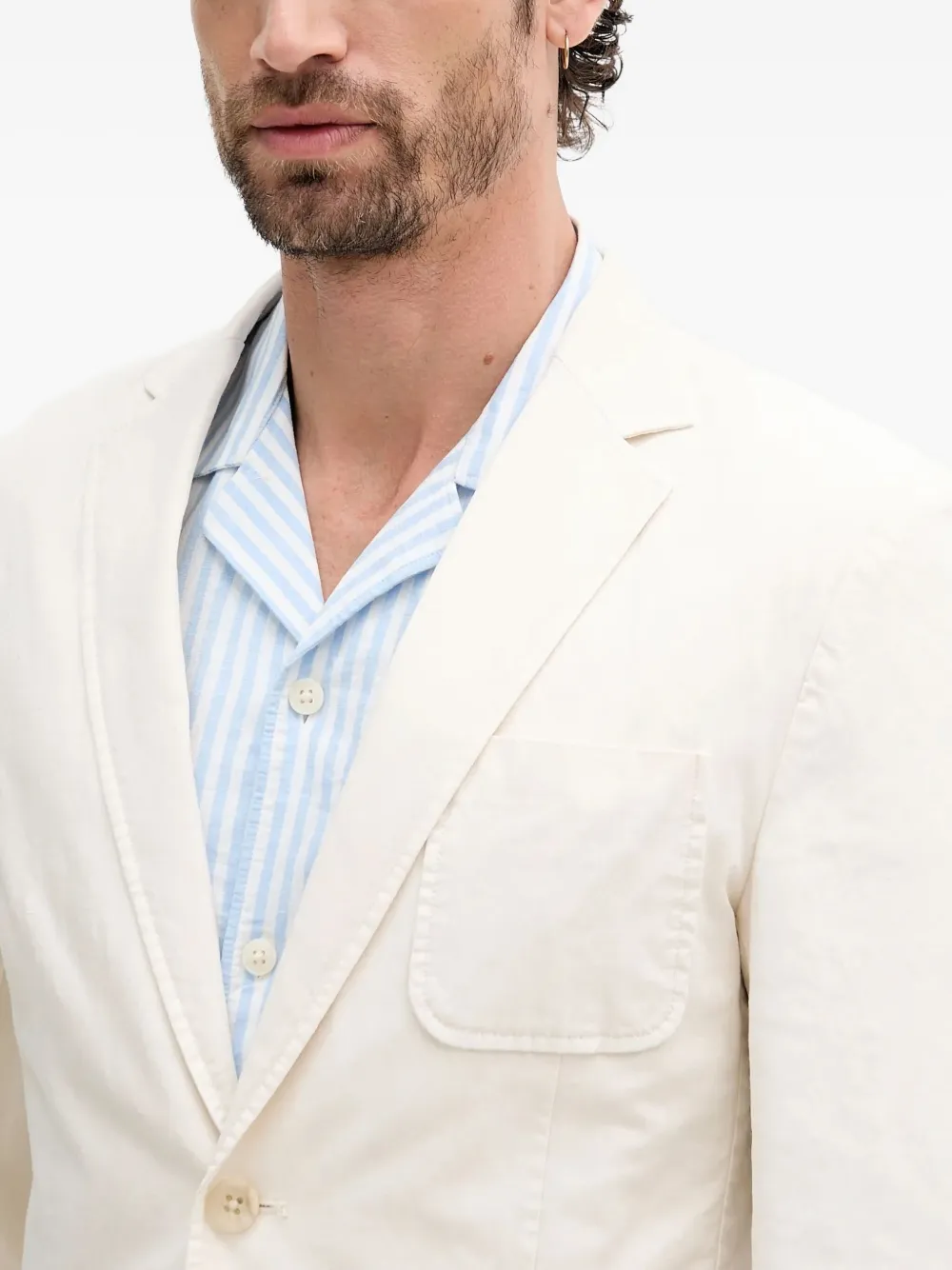 Guess Usa Single-breasted Blazer In Neutral