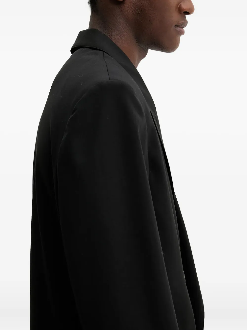 Nanushka Blazer met dubbele rij knopen en zak Zwart