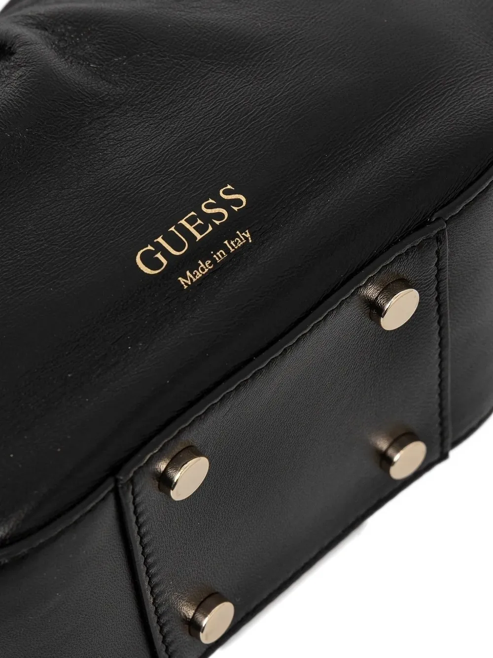 GUESS USA Jolie kleine geknoopte leren shopper Zwart
