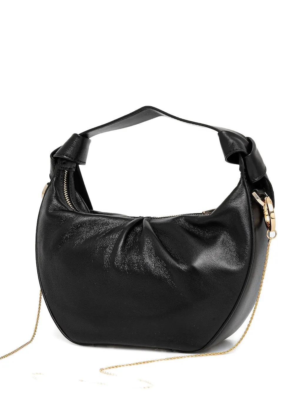 GUESS USA Jolie kleine geknoopte leren shopper Zwart