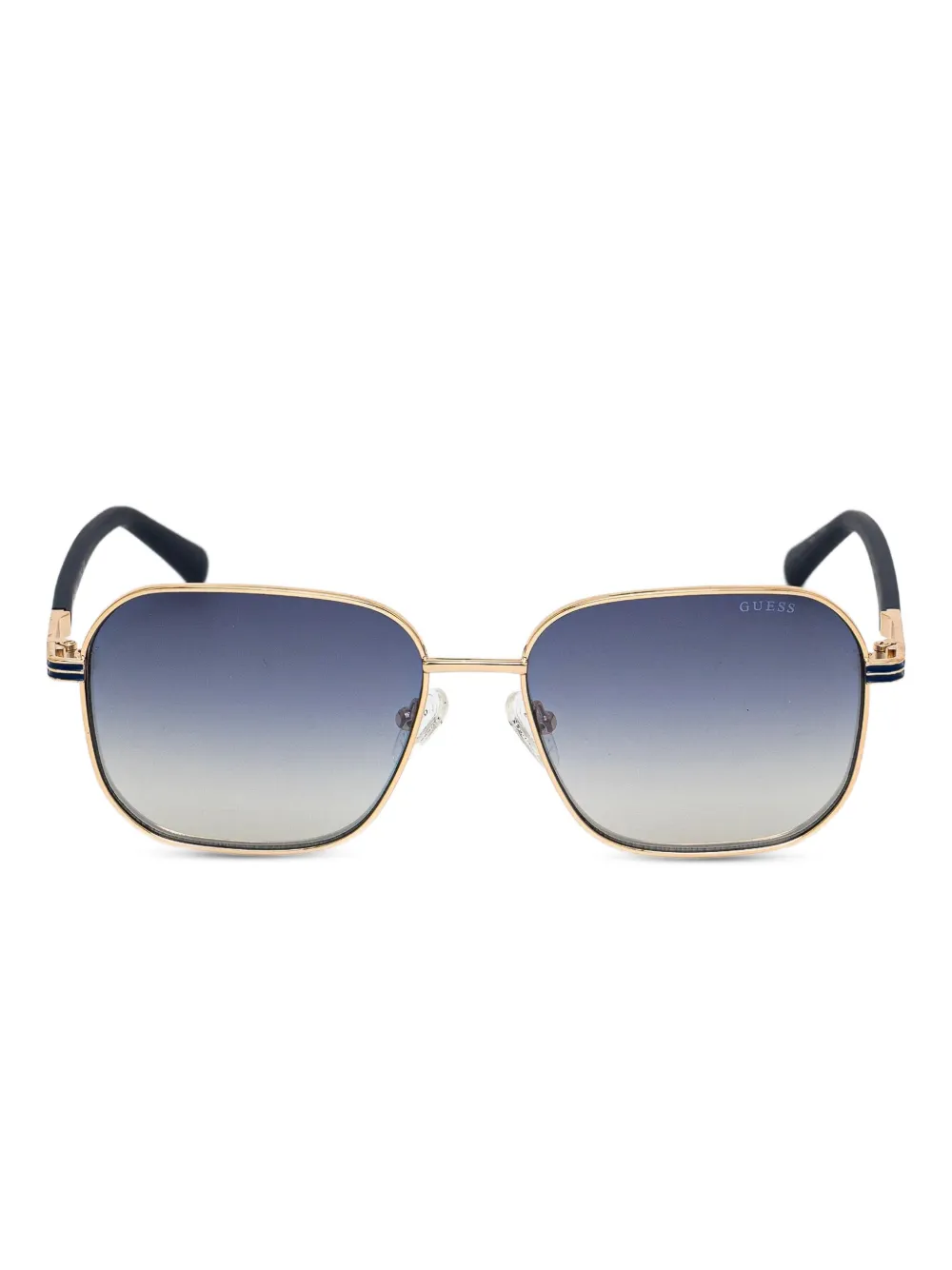 GUESS EYEWEAR Zonnebril met rechthoekig montuur Goud