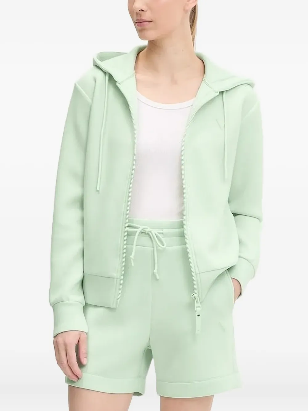 GUESS USA Hoodie met rits Groen