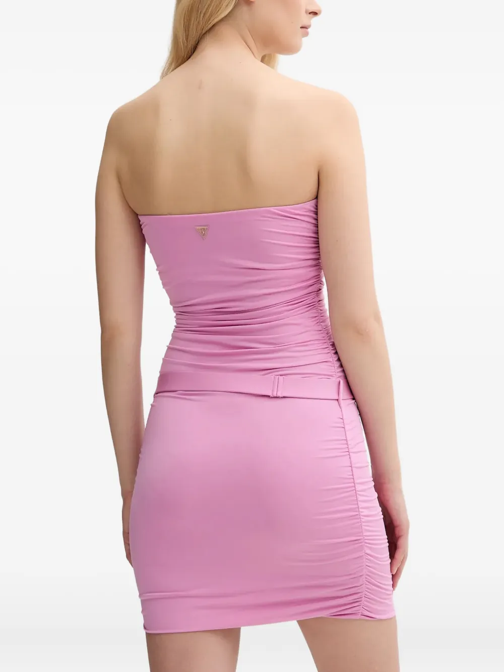 GUESS USA Mini-jurk met ruches en ceintuur Roze