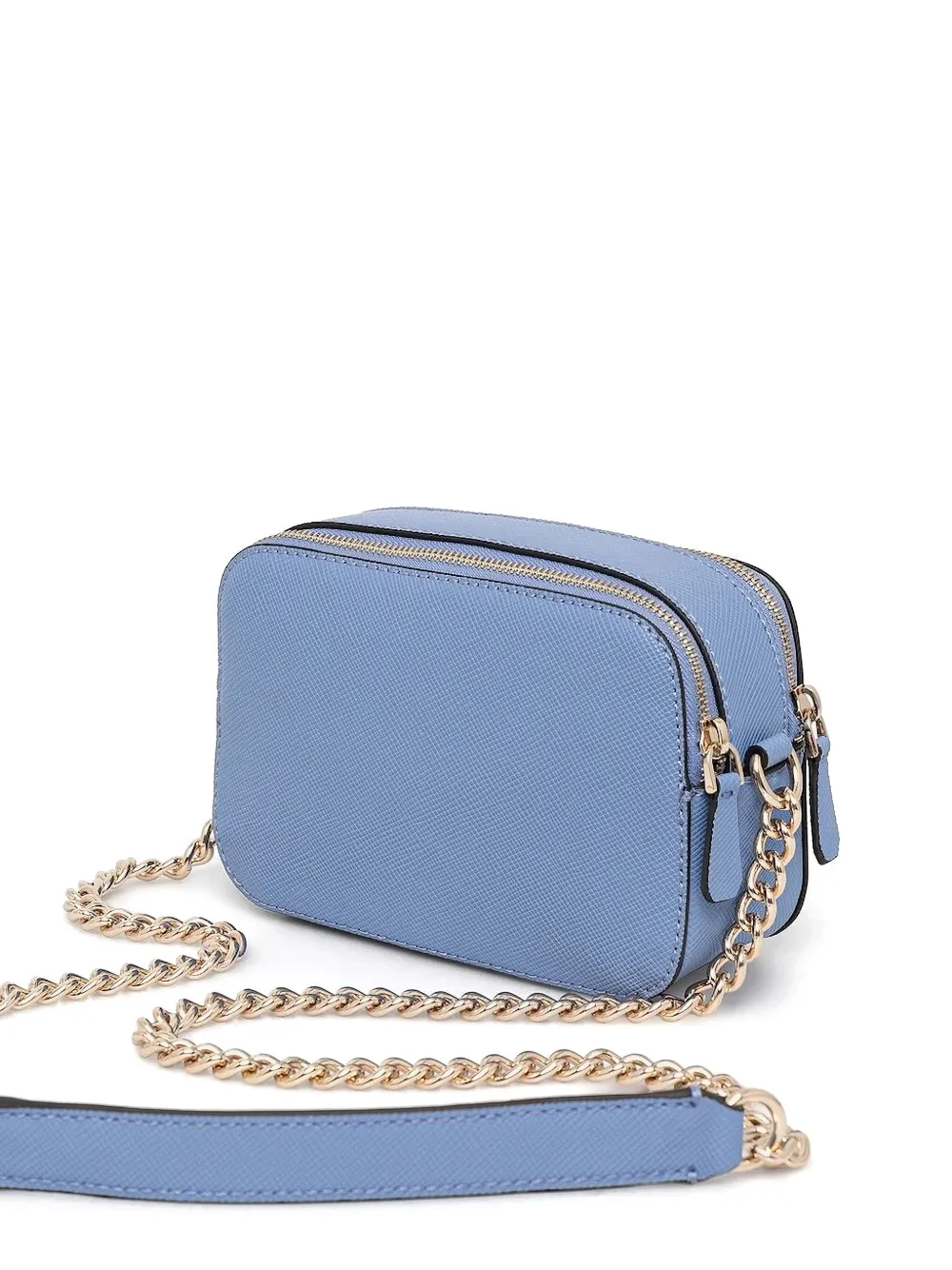 GUESS USA Kleine schoudertas met dubbele rits - Blauw