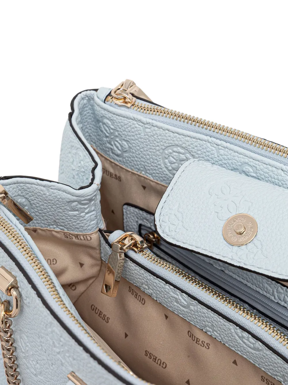 GUESS USA Cresidia shopper met logoplakkaat Blauw