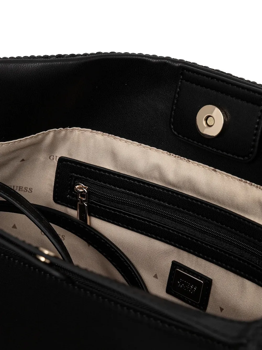 GUESS USA Phaedra geweven shopper Zwart