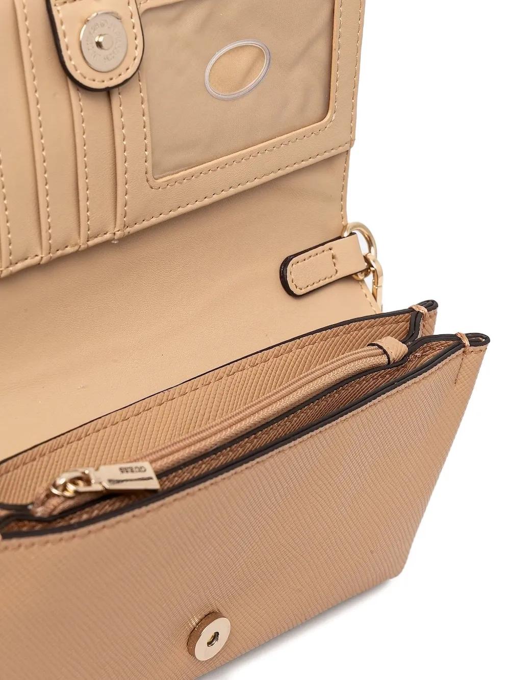 GUESS USA Crossbodytas met kettingband en textuur Beige