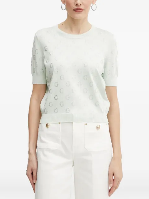 GUESS USA logo-embellished short-sleeve top