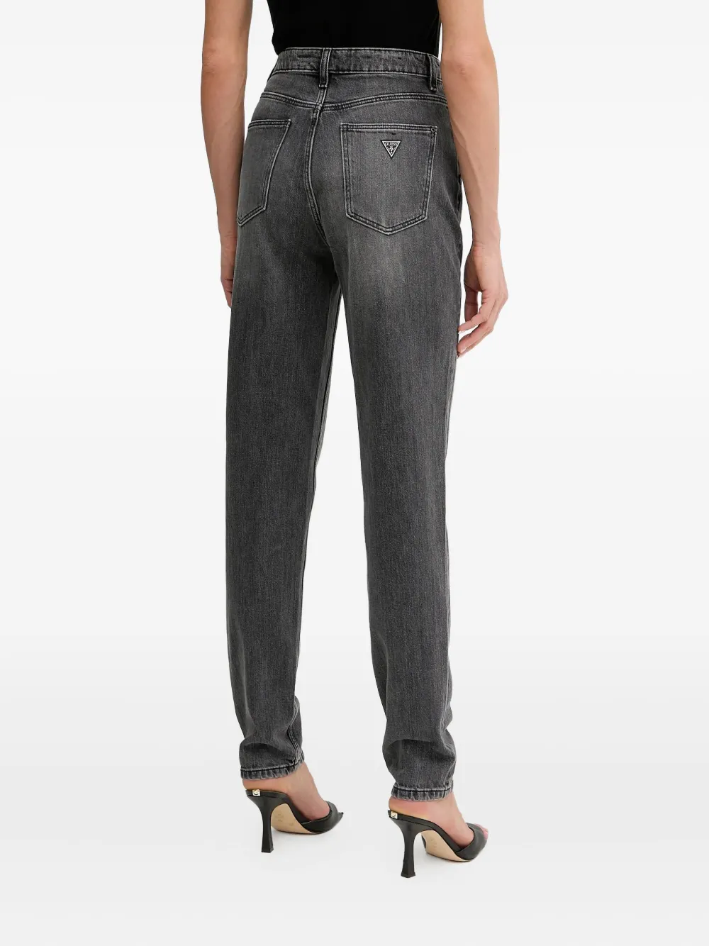 Guess Usa Organic Cotton-blend Jeans In Gray