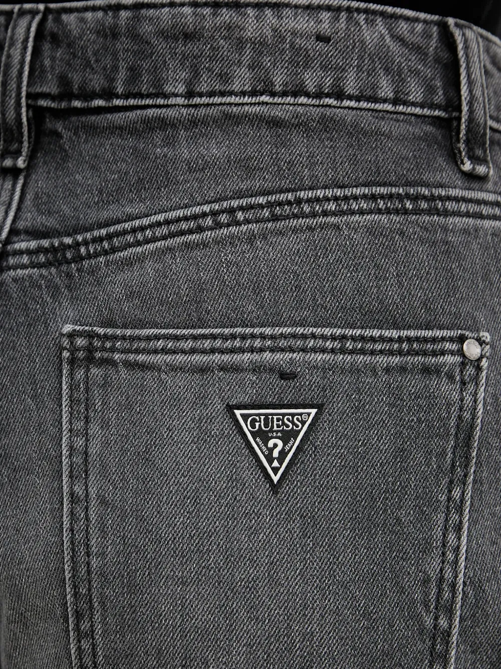 Guess Usa Organic Cotton-blend Jeans In Gray